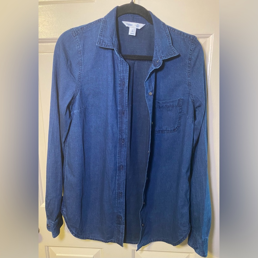 Dark Denim Old Navy Shirt, S